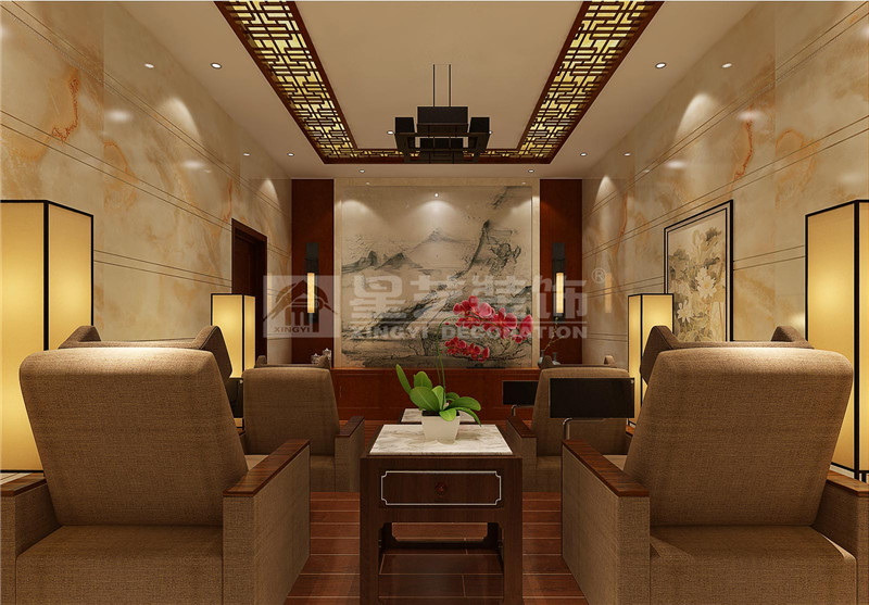 盛天源墅400平視聽(tīng)室裝修效果圖