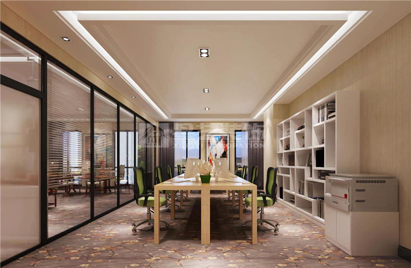 青秀萬達(dá)西110平辦公室會議區(qū)裝修設(shè)計效果圖