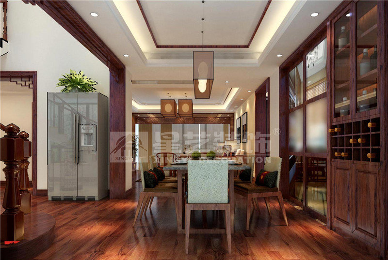 寧鐵馨苑360平餐廳裝修效果圖