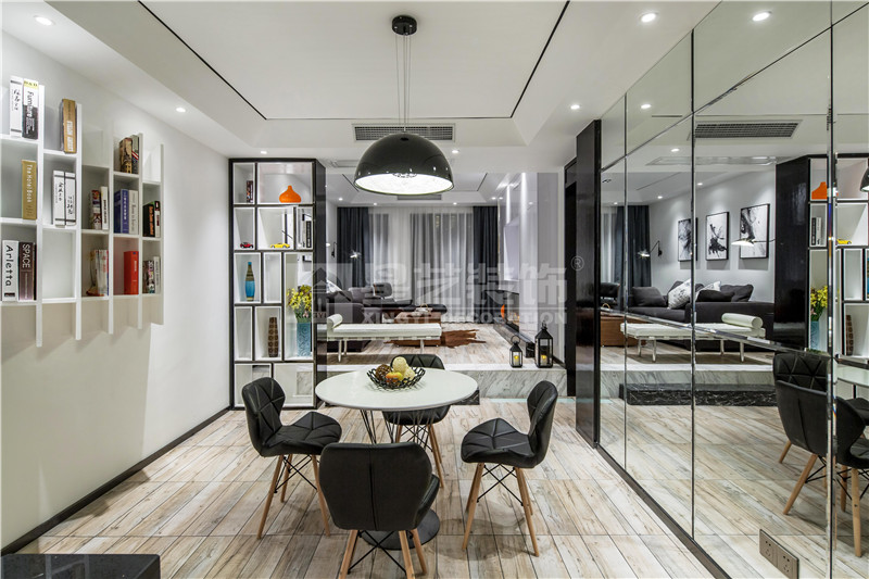 鳳嶺一號120平現(xiàn)代簡約餐廳裝修設(shè)計效果圖