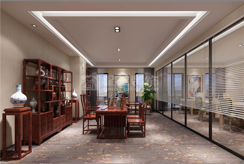 青秀萬達(dá)西110平辦公室裝修設(shè)計效果圖