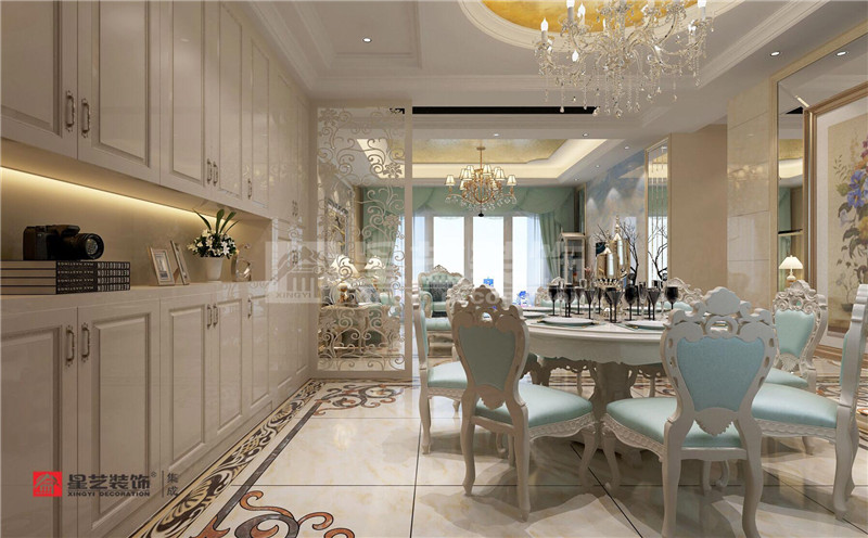 廣源國(guó)際142平餐廳裝修效果圖