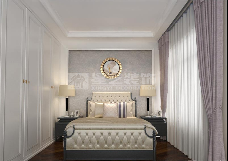 綠地國(guó)際花都110平次臥裝修效果圖