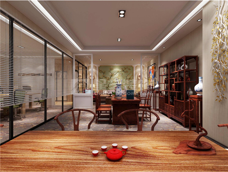 青秀萬達(dá)西110平辦公室經(jīng)理室裝修設(shè)計效果圖