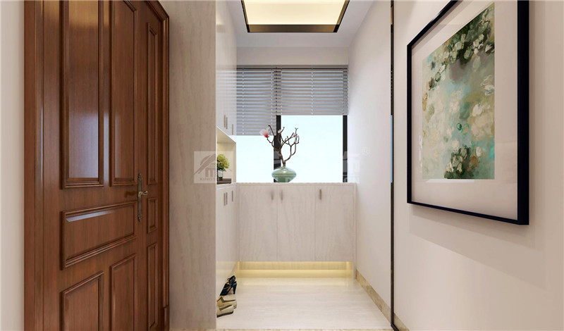 江灣山語(yǔ)城150平現(xiàn)代簡(jiǎn)約玄關(guān)裝修效果圖