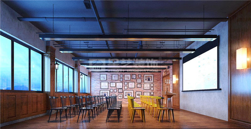 東盟慧谷西餐廳300平休閑區(qū)裝修設計效果圖