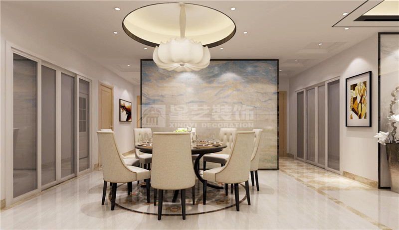 江灣山語(yǔ)城150平現(xiàn)代簡(jiǎn)約餐廳裝修效果圖