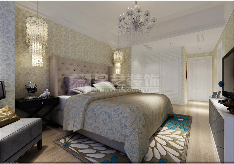 金源一品240平簡(jiǎn)歐風(fēng)格兒童房裝修效果圖