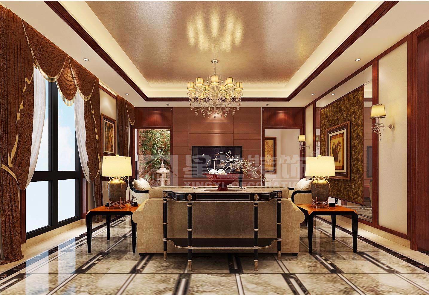 青秀萬達會所200平休閑區(qū)裝修設計效果圖