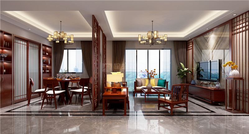 霖峰壹號138平客廳裝修效果圖