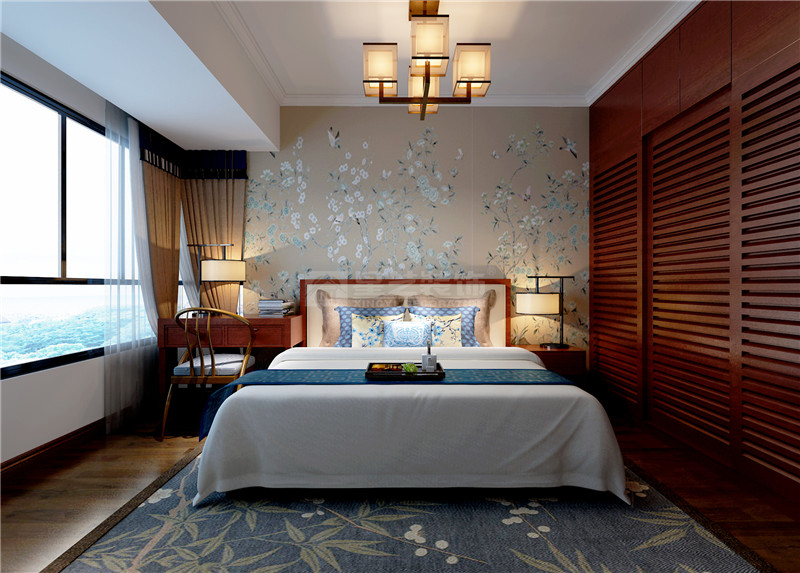 霖峰壹號138平臥室裝修效果圖