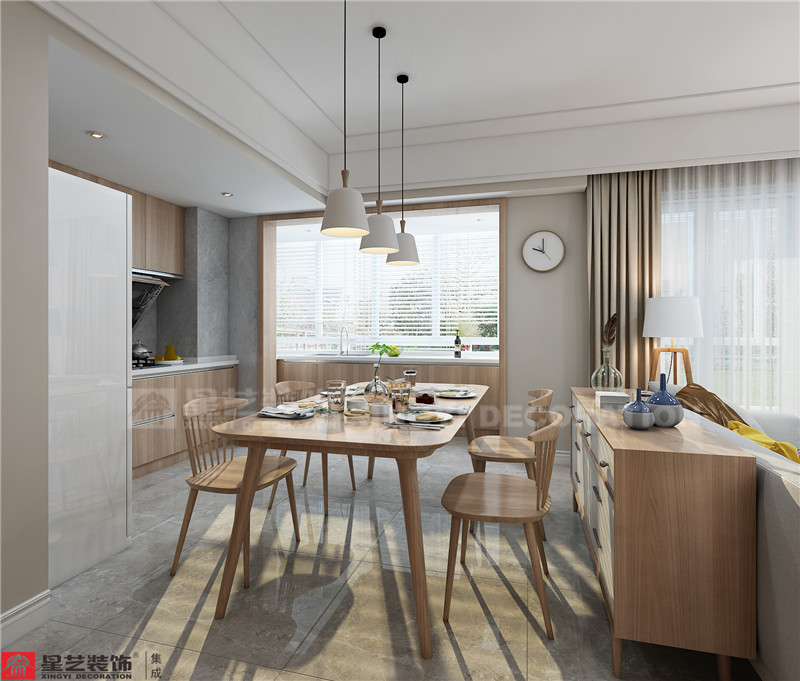保利領繡前城109平餐廳裝修效果圖
