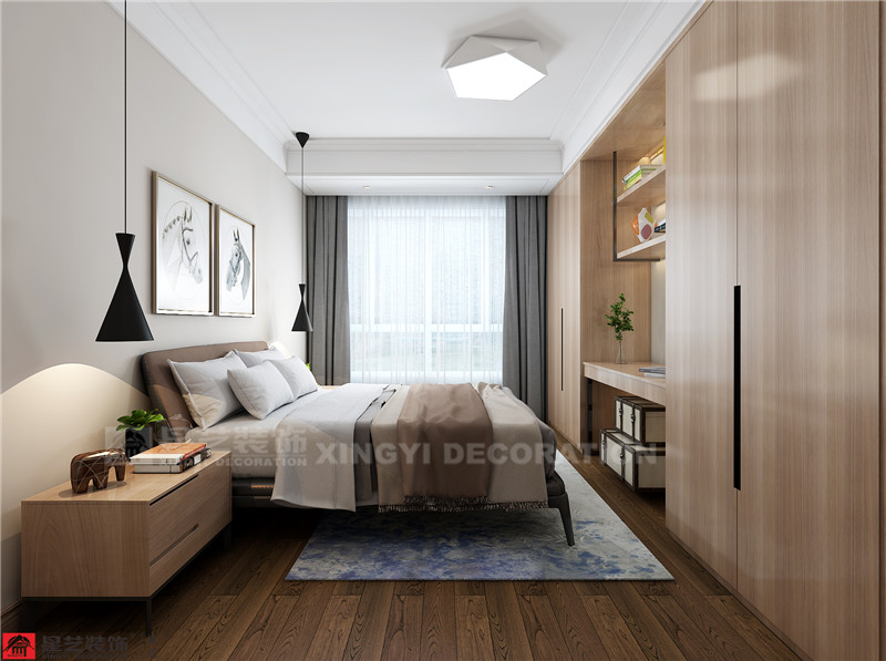保利領繡前城109平臥室裝修效果圖