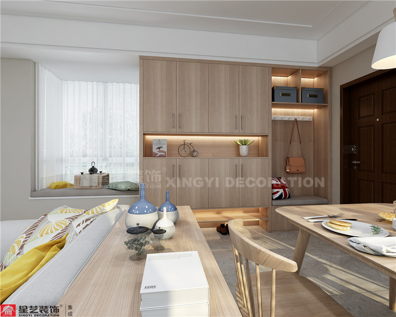 保利領繡前城109平入戶玄關裝修效果圖