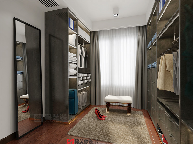 榮和千千樹128平衣帽間裝修效果圖