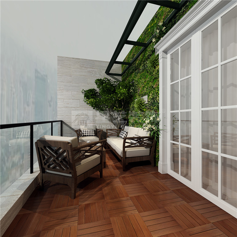 榮和中央公園327平陽(yáng)臺(tái)裝修效果圖