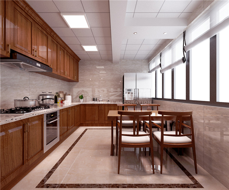 綠地中央廣場(chǎng)150平廚房裝修效果圖