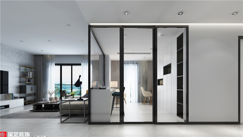 綠地中央廣場(chǎng)140平書房裝修效果圖