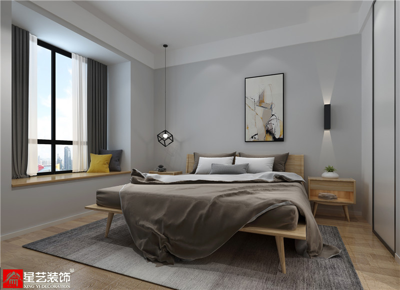 萬(wàn)達(dá)茂120平臥室裝修效果圖