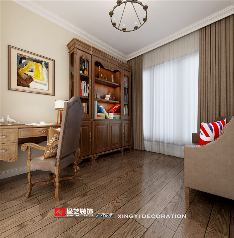 天譽(yù)花園120平書房裝修效果圖