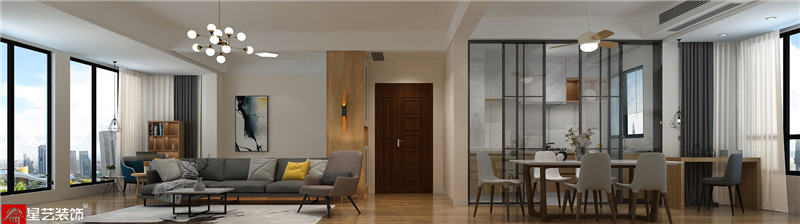 萬(wàn)達(dá)茂120平客餐廳裝修效果圖