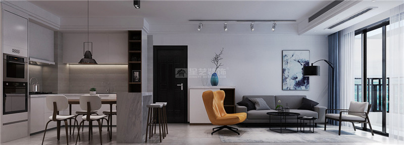 豐澤 SOHO 72平客餐廳裝修效果圖