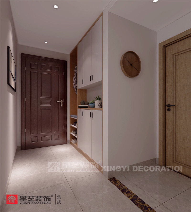 霖峰壹號120平入戶玄關(guān)裝修效果圖