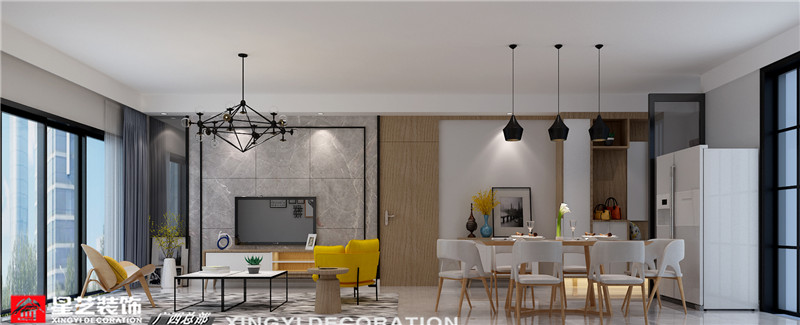 萬達茂140平餐廳裝修效果圖