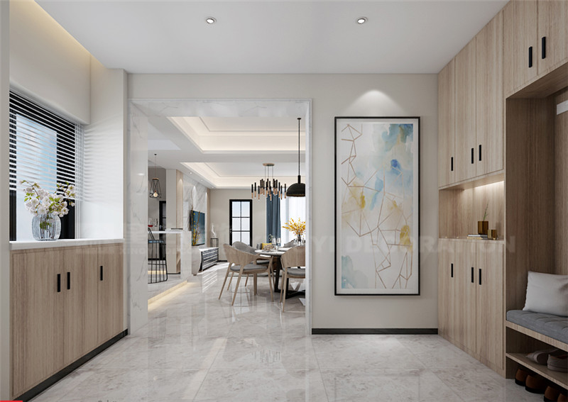 恒大蘋(píng)果園262平入戶(hù)玄關(guān)裝修效果圖