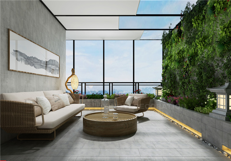 恒大蘋(píng)果園262平陽(yáng)光房裝修效果圖