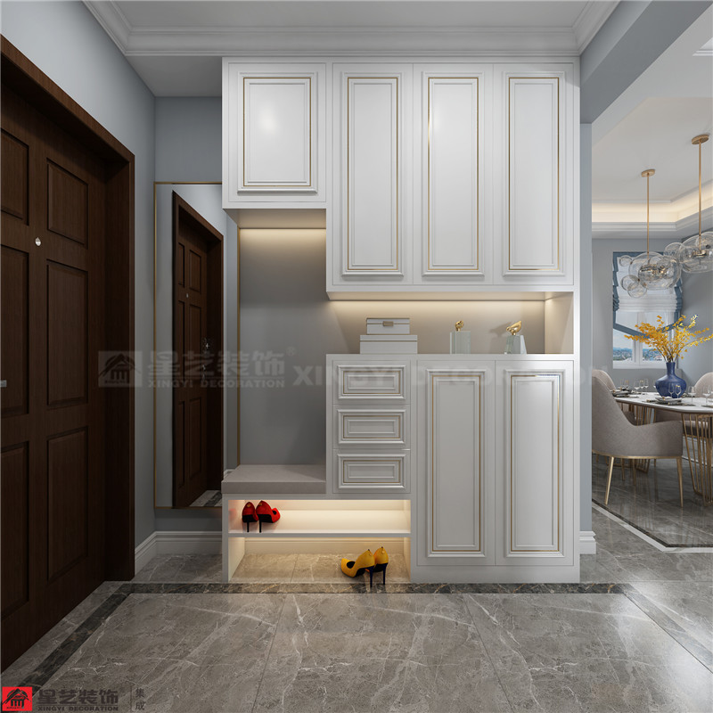 華發(fā)國(guó)賓壹號(hào)124平入戶裝修效果圖