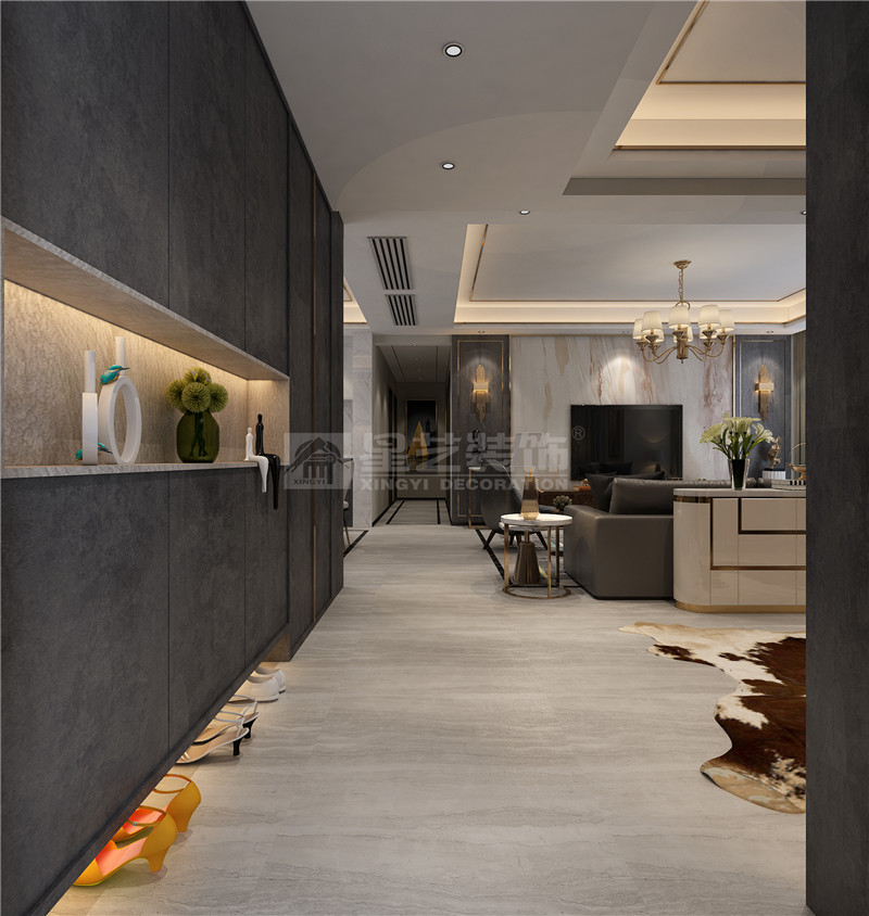 華發(fā)國(guó)賓壹號(hào) 140平入戶裝修效果圖