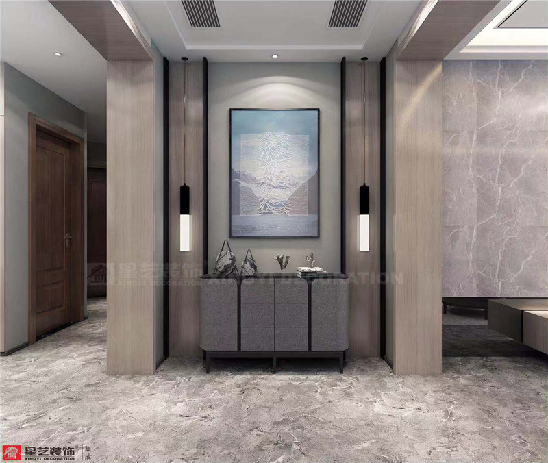 萬達茂 144平入戶玄關裝修效果圖