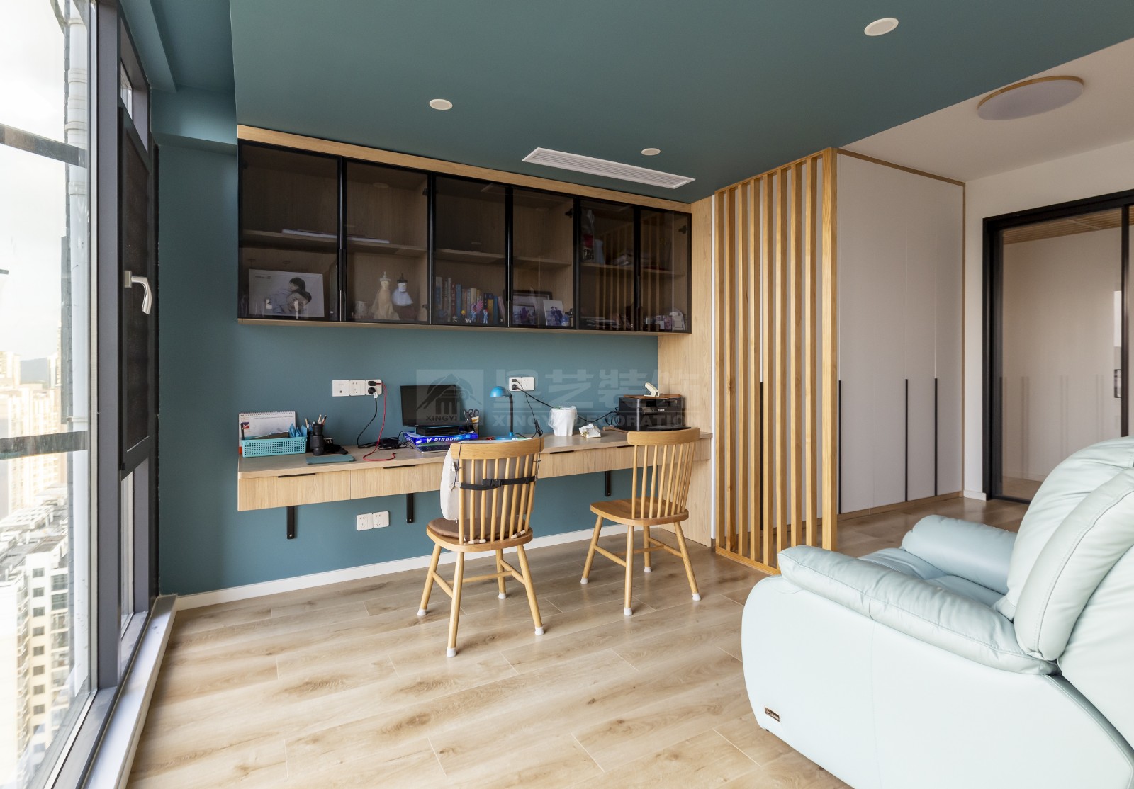 半島半山180平書(shū)房裝修實(shí)景圖