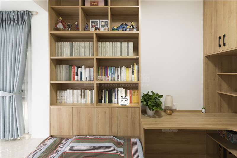 凱業(yè)花園100平書(shū)房裝修實(shí)景圖