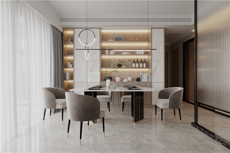 春江明月140平餐廳裝修效果圖