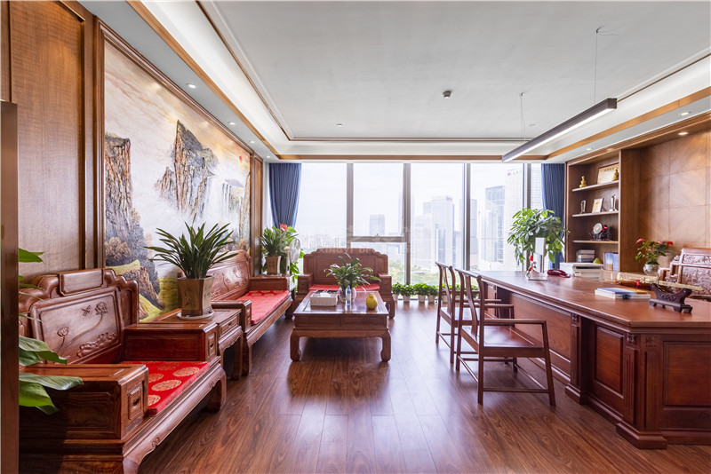 五星綠地中心華藍巖土公司2000平辦公室裝修實景圖