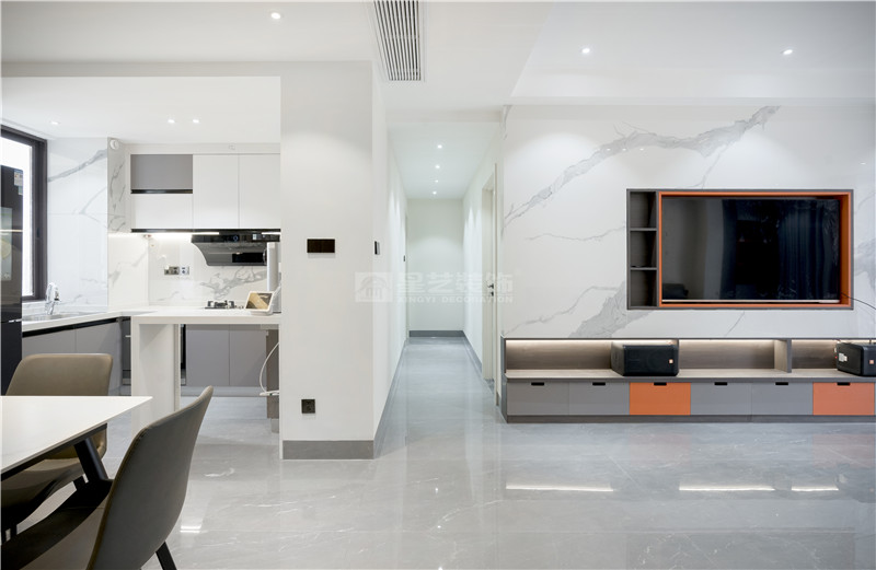 廣源大都會120平過道裝修實景圖