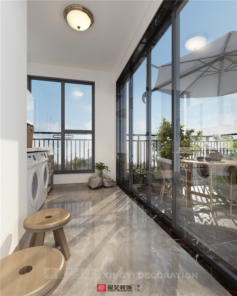 唐樾青山220平露臺(tái)裝修效果圖