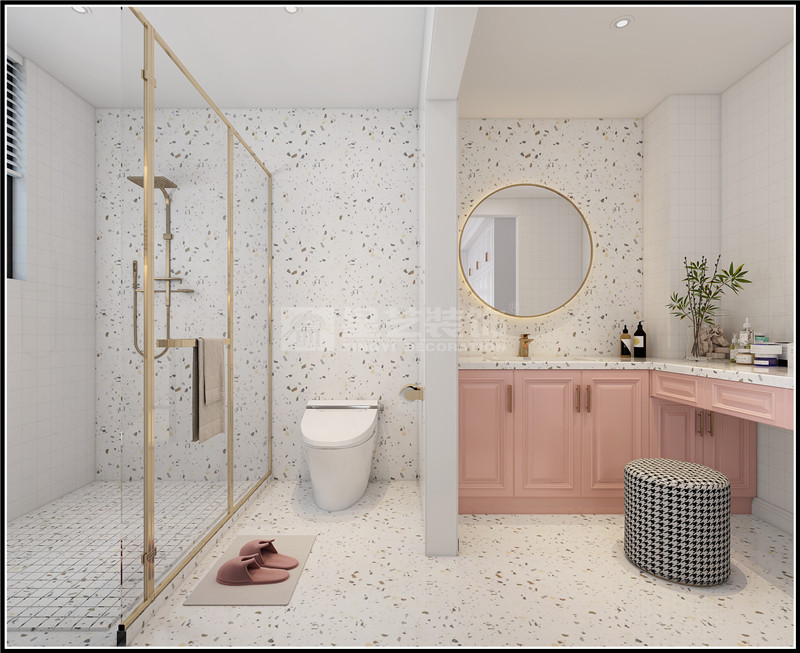 名門(mén)天鏡135平主衛(wèi)裝修效果圖