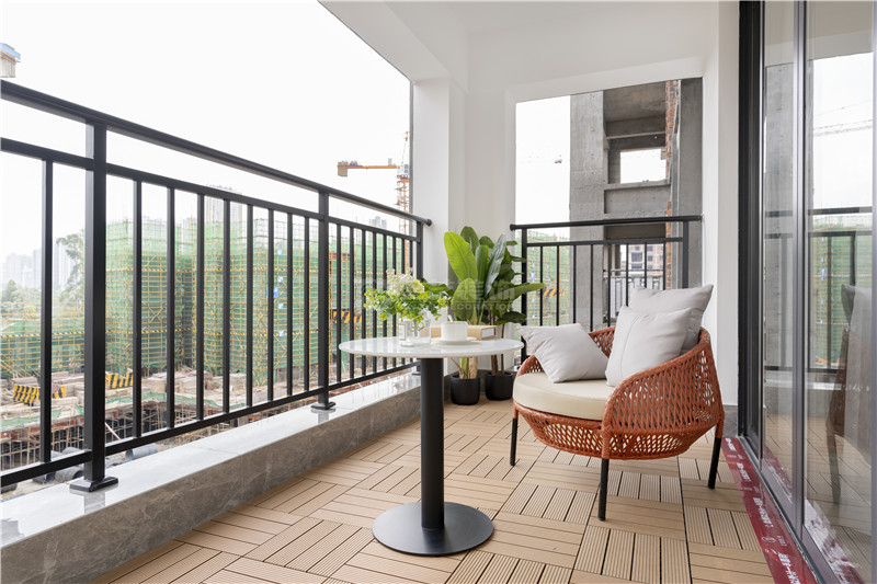 來賓樣板房 126平陽臺裝修實景圖