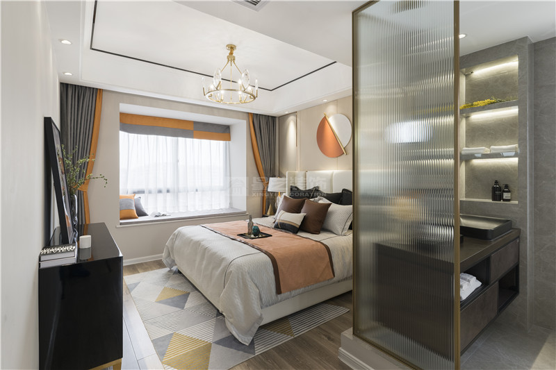 來賓樣板房 126平臥室裝修實景圖