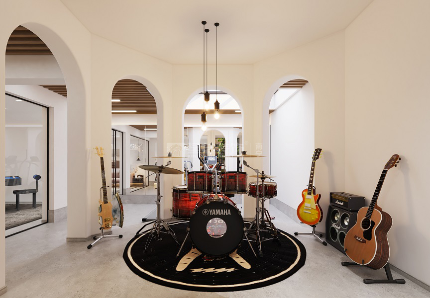 嘉和城馬略卡島320平現(xiàn)代極簡(jiǎn)樂(lè)器區(qū)裝修效果圖