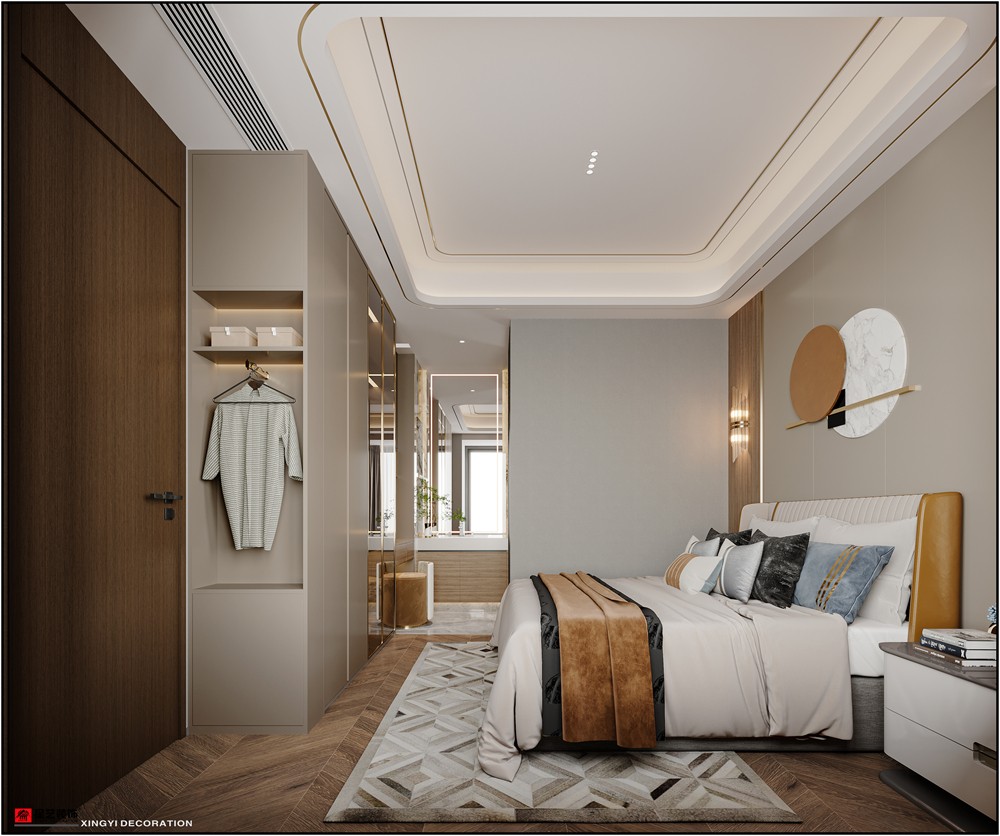 建發(fā)五象印月167平現(xiàn)代簡(jiǎn)約臥室裝修效果圖