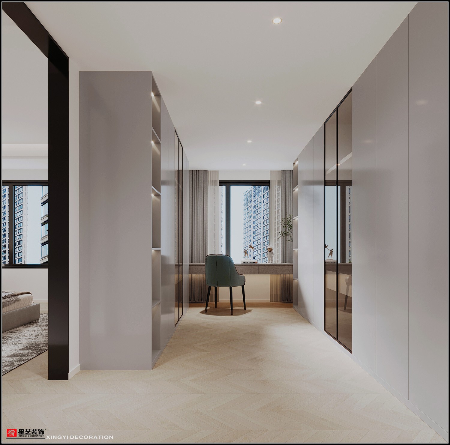 榮和公園大道142平現代簡約衛(wèi)生間裝修效果圖