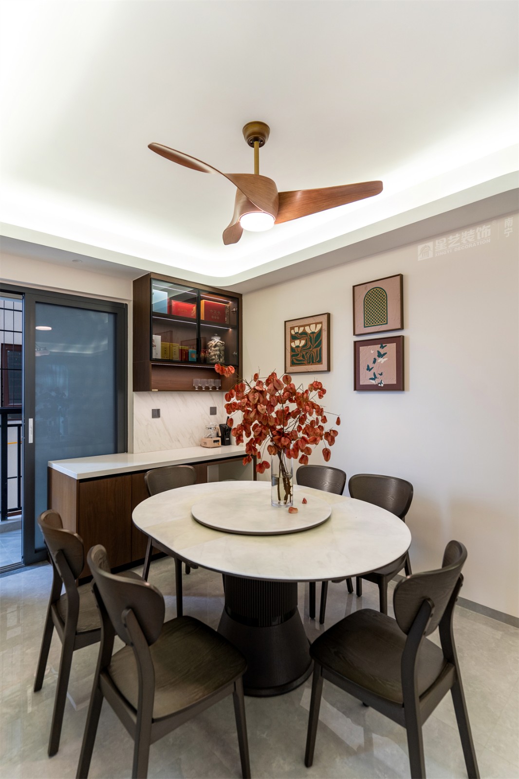 電力勘察院140平中古風餐廳裝修完工實景