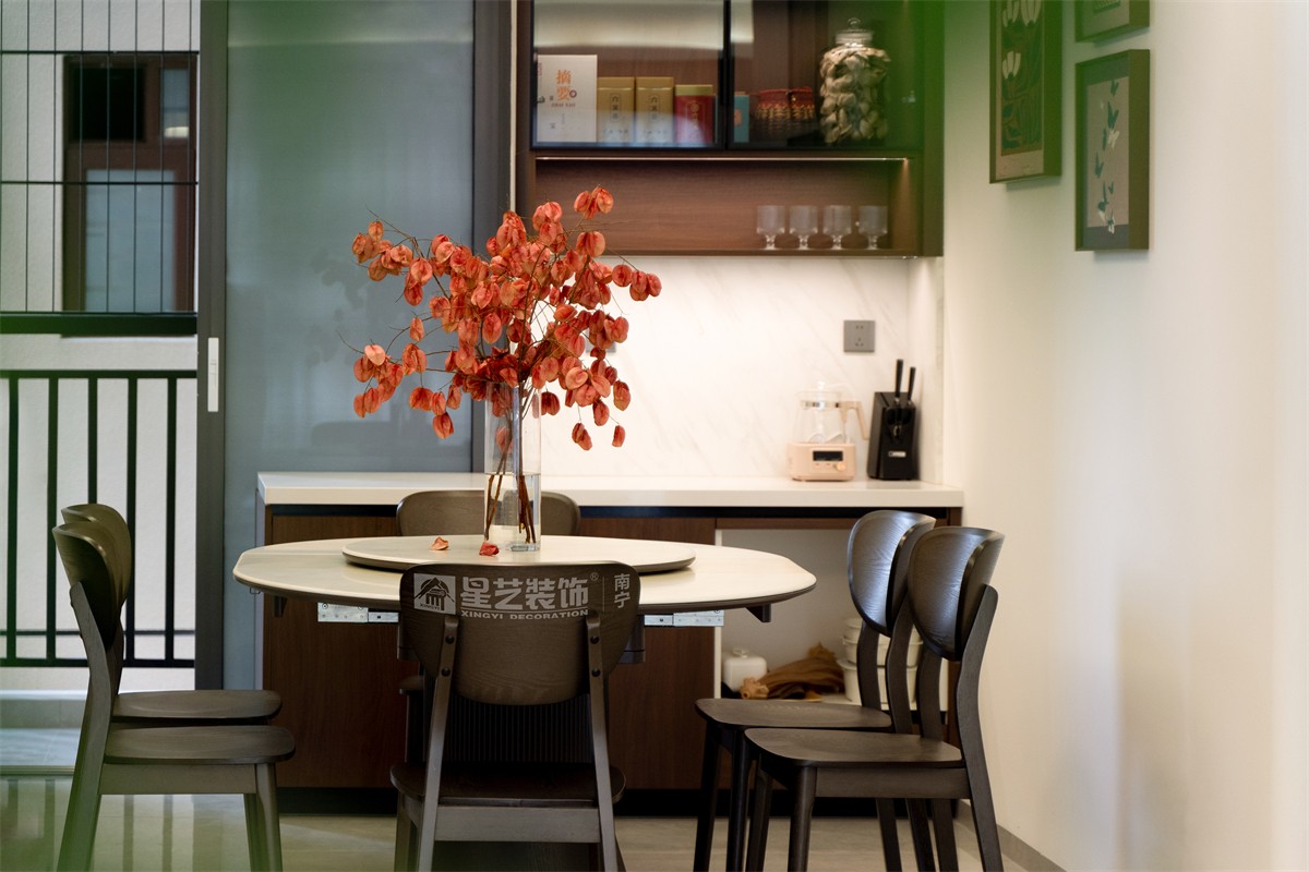 電力勘察院140平中古風餐廳裝修完工實景