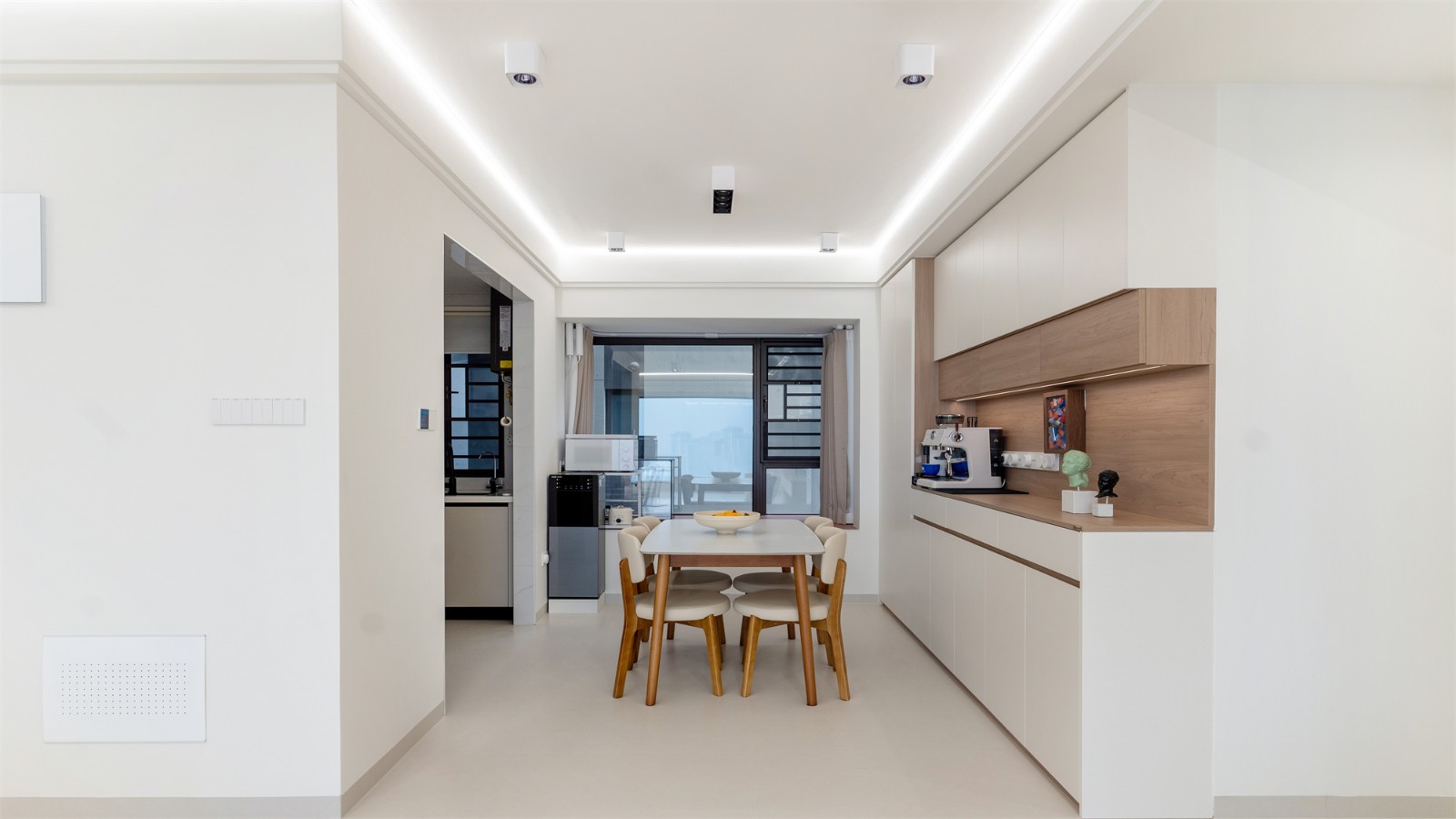 大唐新希望臻園116平奶油風餐廳裝修實景圖