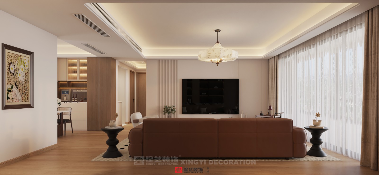 建發(fā)養(yǎng)云180平現(xiàn)代風(fēng)格餐廳裝修效果圖