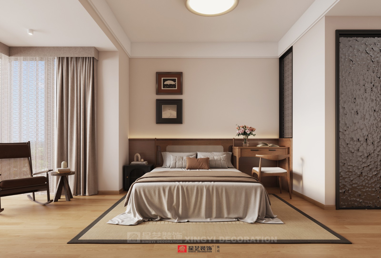 建發(fā)養(yǎng)云180平現(xiàn)代風(fēng)格臥室裝修效果圖